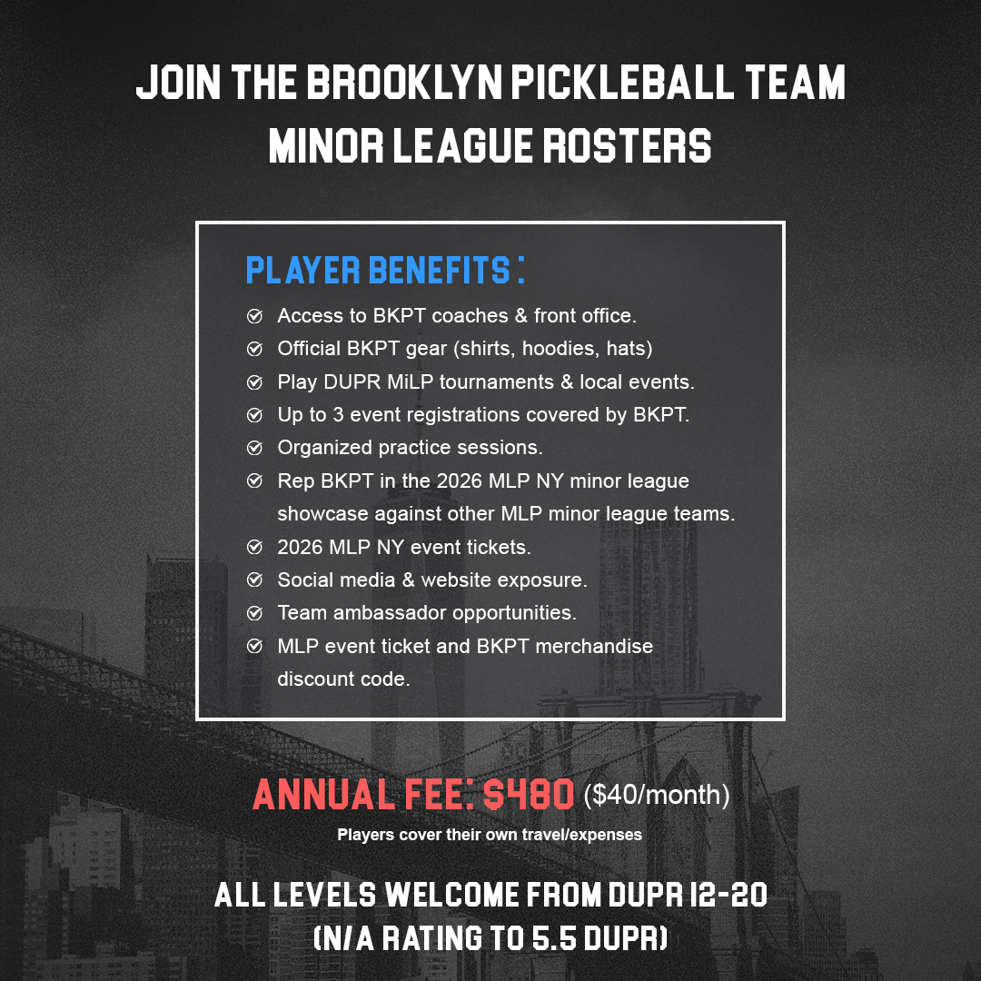 Brooklyn Pickleball Team Minor League Roster Membership