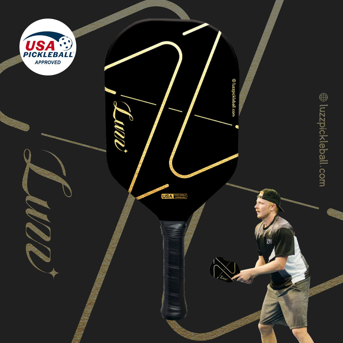 Luzzpickleball ZZ Frameless Paddle(14mm)T700 Carbon Friction Surface| Thermoformed - Limited Collection