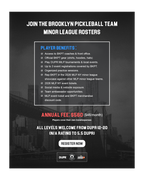 Brooklyn Pickleball Team Minor League Roster Membership