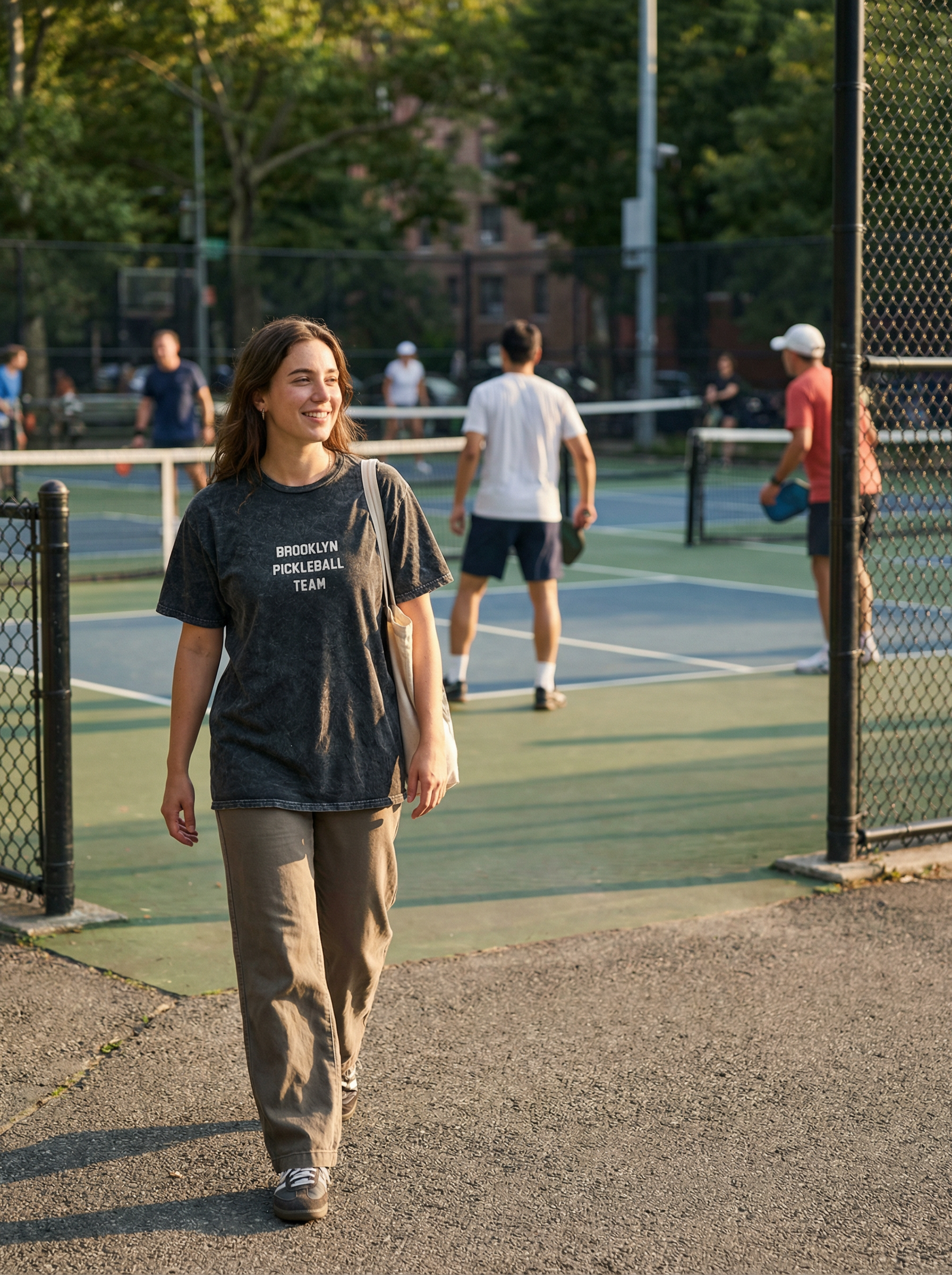 Brooklyn Pickleball Team Mineral Wash Wordmark Tee