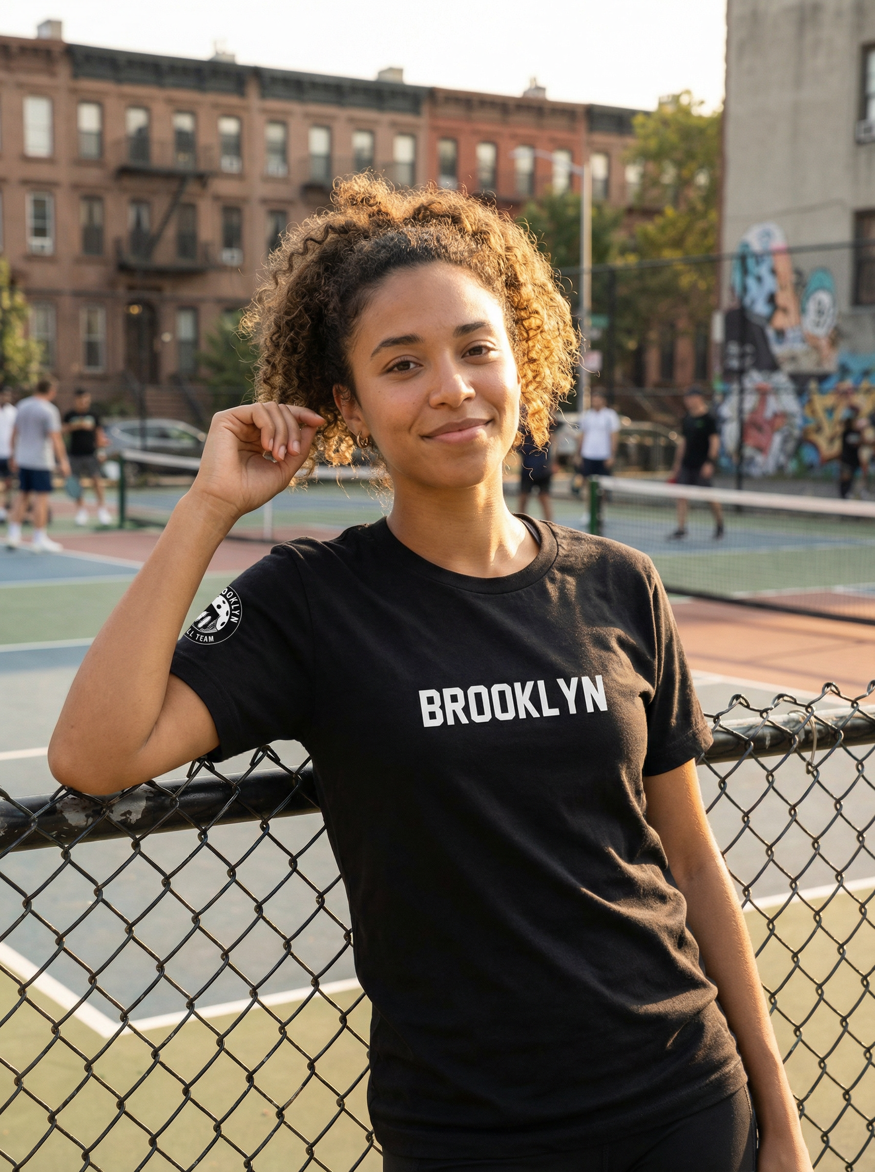 Brooklyn Pickleball Team Brooklyn Sleeve Logo Tee