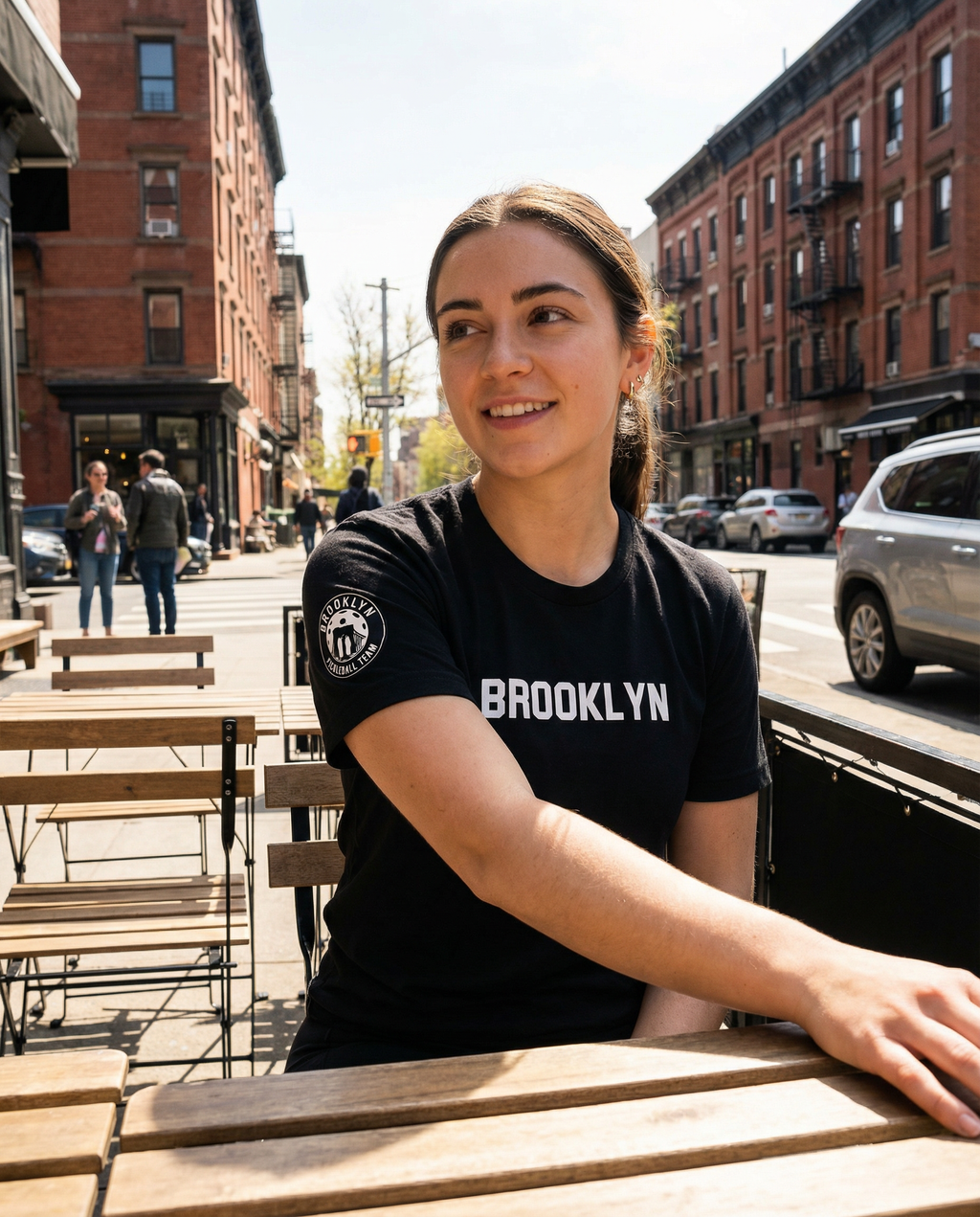 Brooklyn Pickleball Team Brooklyn Sleeve Logo Tee