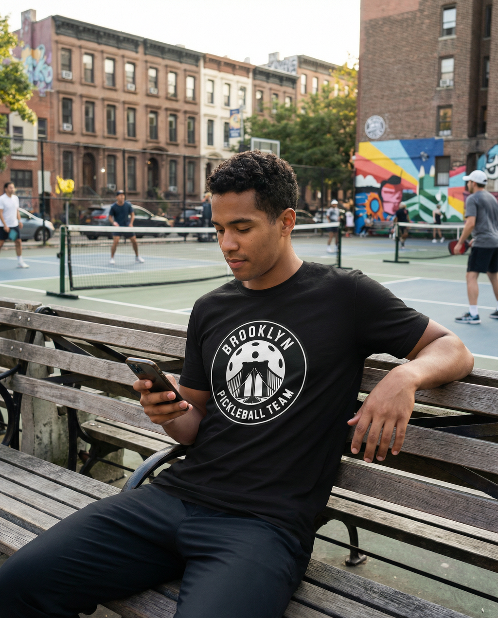 Brooklyn Pickleball Team Classic Center Logo Tee