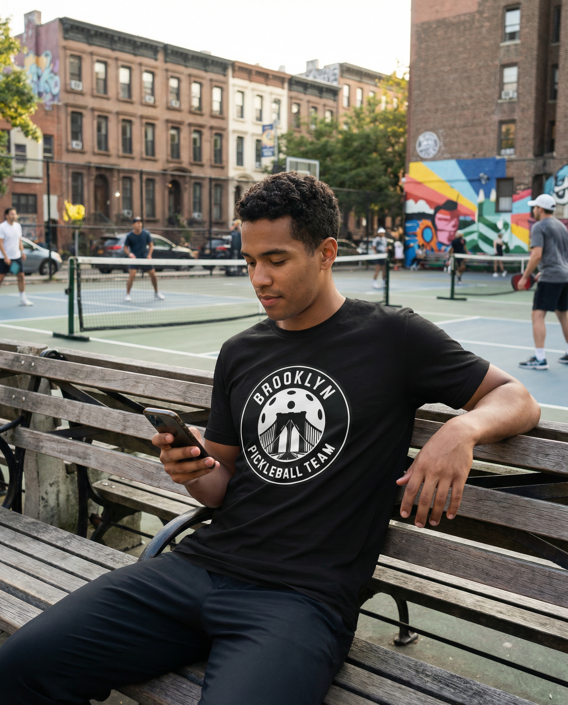 Brooklyn Pickleball Team Classic Center Logo Tee